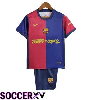 Soccer Jersey Barcelona Kids x Travis Scott Home 2024/2025