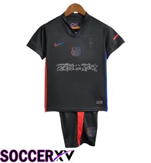 Soccer Jersey Barcelona Kids x Travis Scott Away 2024/2025