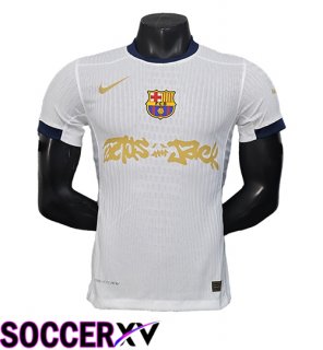 Soccer Jersey FC Barcelona x Travis Scott White 2024/2025