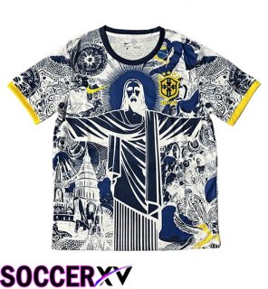 Soccer Jersey Brazil Special Edition White/Blue 2025/2026