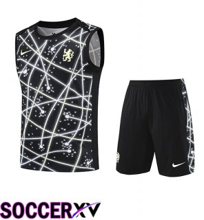 Gilet De Soccerball FC Chelsea Kids Black/White 2025/2026