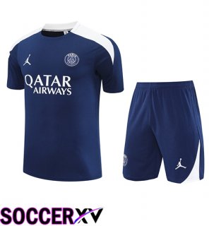kit Training T Shirt PSG Kids Blue/White 2025/2026