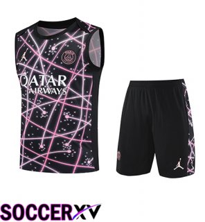 Gilet De Soccerball PSG Kids Black/Pink 2025/2026