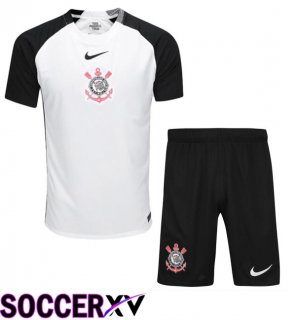 Soccer Jersey Corinthians Kids Home White 2025/2026