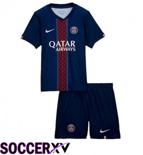 Soccer Jersey Paris PSG Kids Home Blue Royal 2025/2026