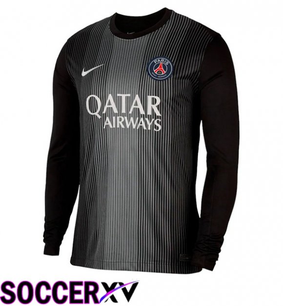Soccer Jersey Paris PSG Goalkeeper Long sleeve Black 2025/2026