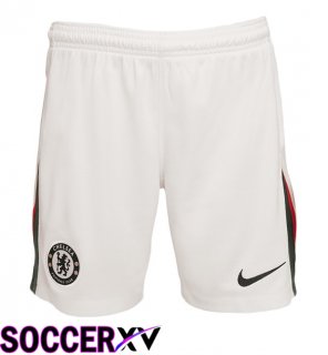 Soccer Shorts FC Chelsea Away White 2025/2026