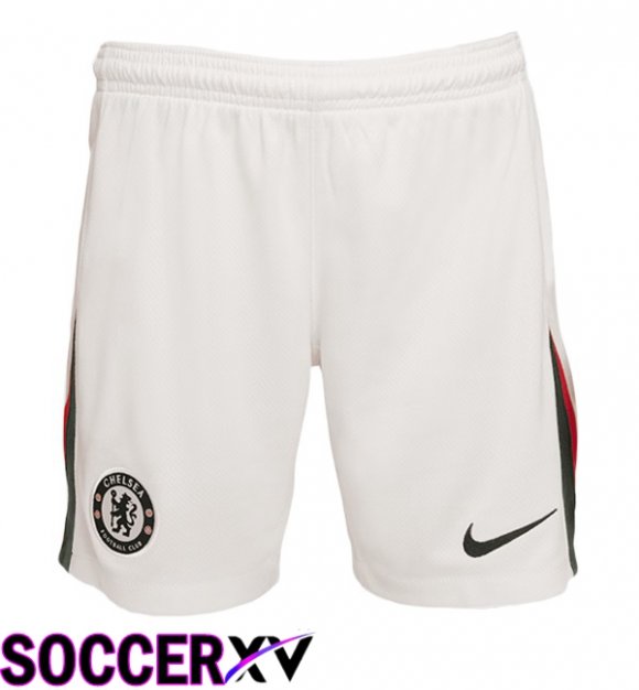 Soccer Shorts FC Chelsea Away White 2025/2026