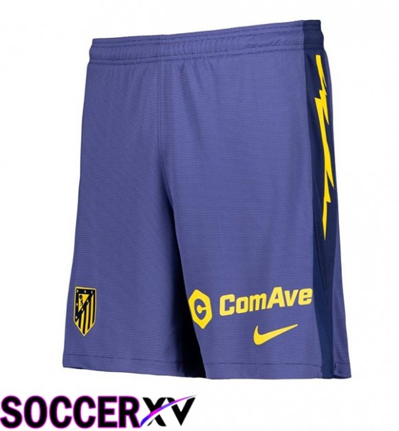 Soccer Shorts Atletico Madrid Away Blue Royal 2025/2026