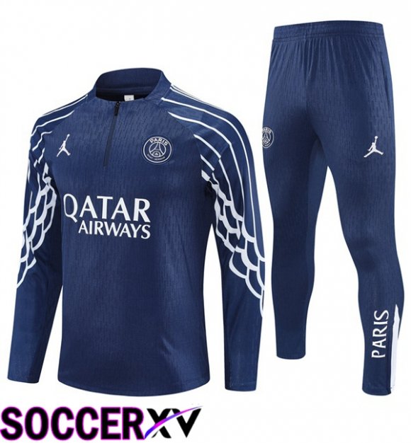 kit Training Tracksuit Jordan Paris PSG Blue Royal 2025/2026