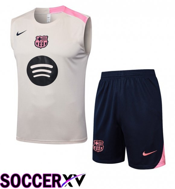 Gilet Soccer FC Barcelona + Shorts Yellow 2025/2026