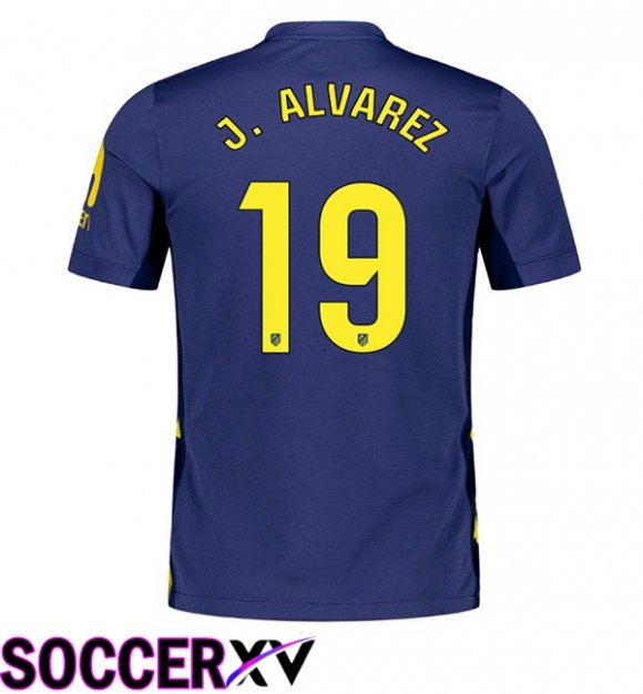 Soccer Jersey Atletico Madrid (J. ALVAREZ 19) Away Blue Royal 2025/2026