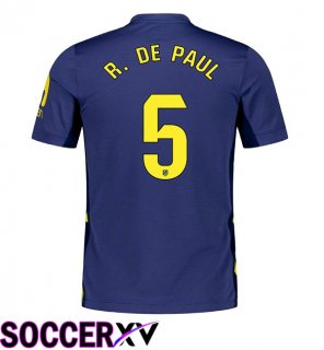 Soccer Jersey Atletico Madrid (R. De PAUL 5) Away Blue Royal 2025/2026