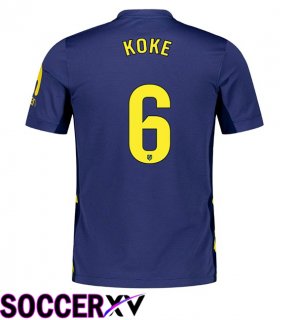 Soccer Jersey Atletico Madrid (KOKE 6) Away Blue Royal 2025/2026
