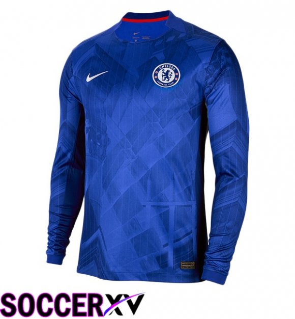 Soccer Jersey FC Chelsea Home Long sleeve Blue 2025/2026