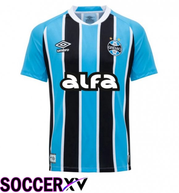 Soccer Jersey Gremio Home Black Blue 2025/2026