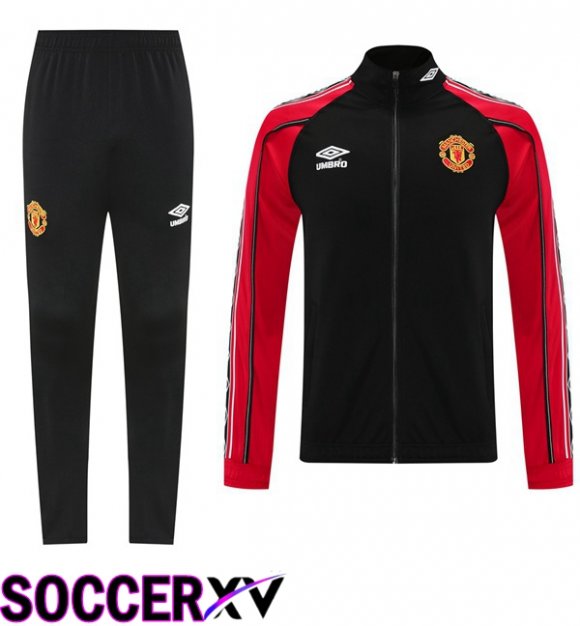 kit Training Tracksuit - Training Jacket Manchester United Black Red 2025/2026