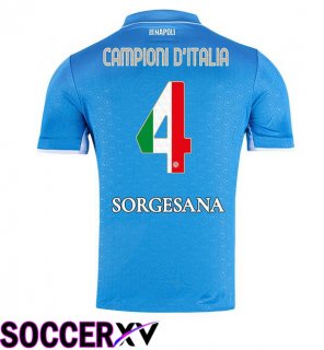 Soccer Jersey SSC Napoli Campioni D'Italia Home Blue 2024/2025