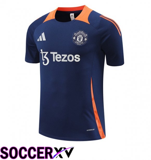 Manchester United Training T Shirt Blue Royal 2024/2025