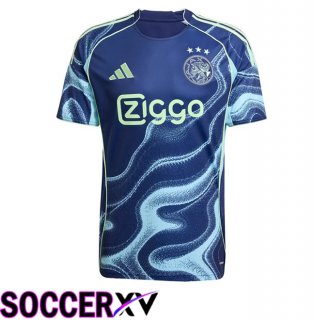 AFC Ajax Away Soccer Jersey Blue 2025/2026