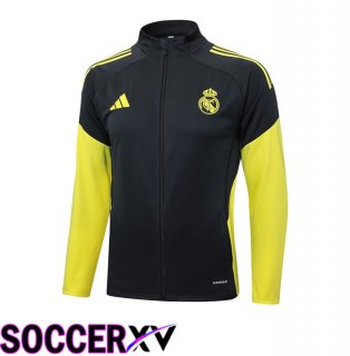Real Madrid Training Jacket Blue Royal Yellow 2025/2026