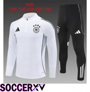 Germany Kids kit Training Tracksuit White 2025/2026