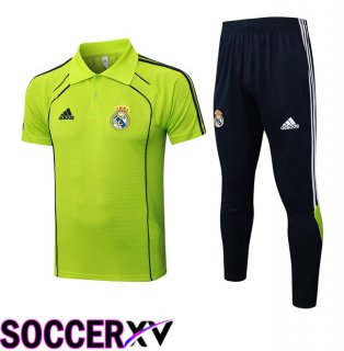 Real Madrid Soccer Polo + Training Pants Green 2025/2026