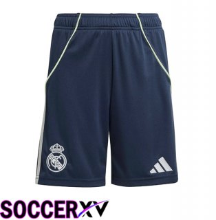 Real Madrid Away Soccer Shorts Blue Royal 2025/2026