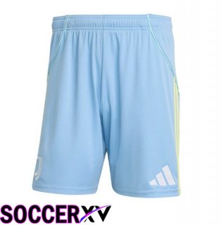 Juventus Away Soccer Shorts Blue 2025/2026