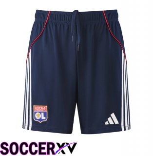 lyon OL Away Soccer Shorts Blue Royal 2025/2026
