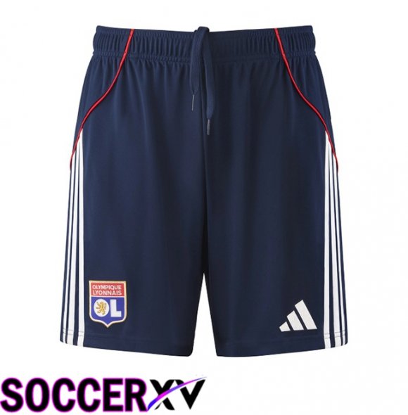 lyon OL Away Soccer Shorts Blue Royal 2025/2026