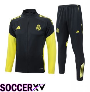 Real Madrid kit Training Jacket Suit Blue Royal Yellow 2025/2026