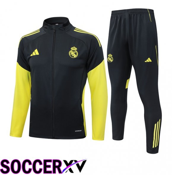 Real Madrid kit Training Jacket Suit Blue Royal Yellow 2025/2026