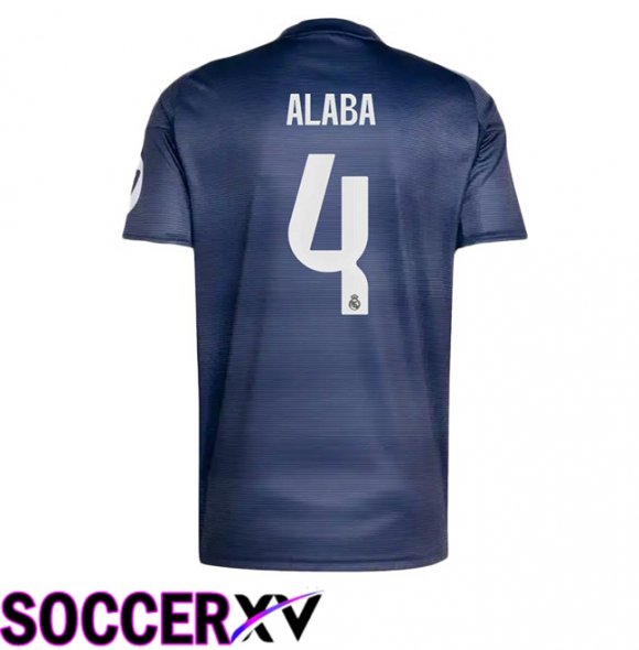 Real Madrid (Alaba 4) Away Soccer Jersey Blue Royal 2025/2026