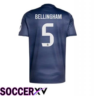 Real Madrid (Bellingham 5) Away Soccer Jersey Blue Royal 2025/2026