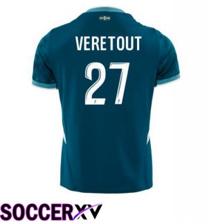 Marseille OM (VERETOUT 27) Away Soccer Jersey Blue 2024/2025