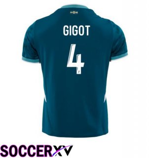 Marseille OM (GIGOT 4) Away Soccer Jersey Blue 2024/2025