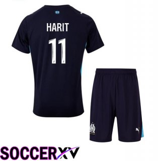 Marseille OM (HARIT 11) Kids Away Soccer Jersey Blue Royal 2025/2026