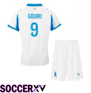 Marseille OM (GOUIRI 9) Kids Home Soccer Jersey White 2025/2026
