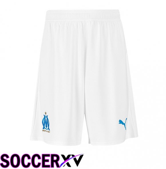 Marseille OM Home Soccer Shorts White 2025/2026