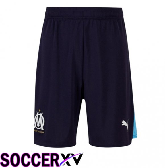 Marseille OM Away Soccer Shorts Blue Royal 2025/2026