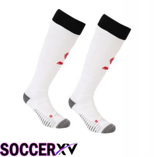 AC Milan Away Soccer Socks White 2025/2026