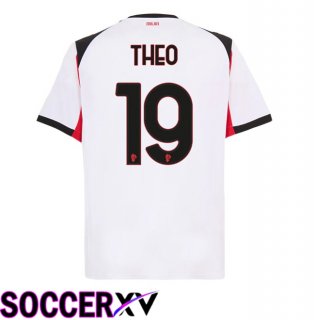 AC Milan (THEO 19) Away Soccer Jersey White 2025/2026