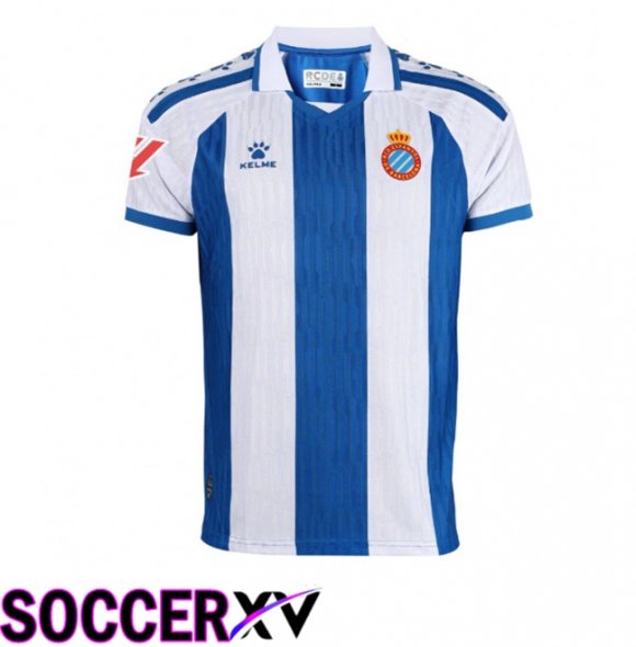 RCD Espanyol Home Soccer Jersey Blue White 2025/2026
