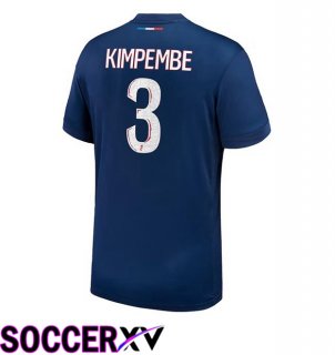 Paris PSG (Kimpembe 3) Home Soccer Jersey Blue Royal 2024/2025