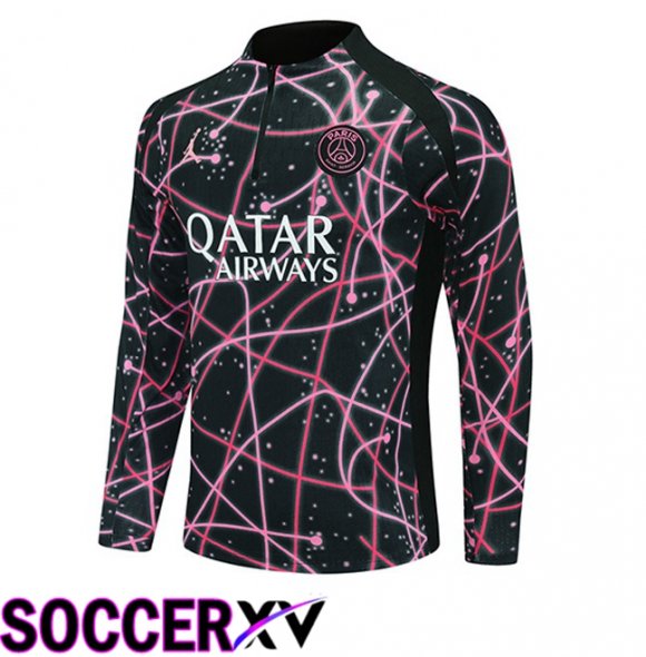Jordan Paris PSG Training Sweatshirt Black Pink 2025/2026