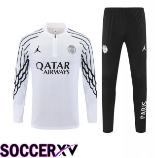 Jordan Paris PSG kit Training Tracksuit White 2025/2026