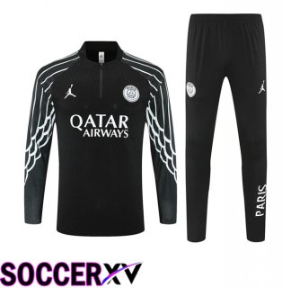 Jordan Paris PSG kit Training Tracksuit Black 2025/2026