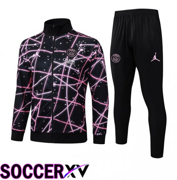 Jordan Paris PSG kit Training Jacket Suit Black Pink 2025/2026