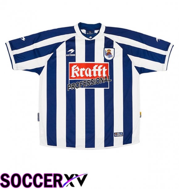 Real Sociedad Retro Home Soccer Jersey 2004/2005